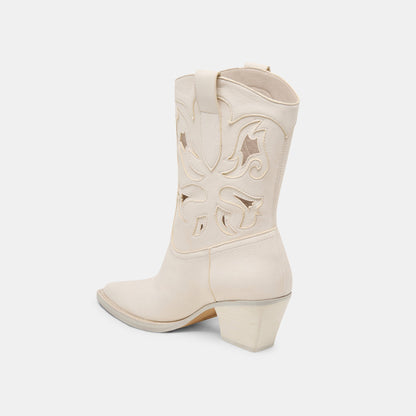 RAVENA BOOTS OFF WHITE NUBUCK - Dolce Vita