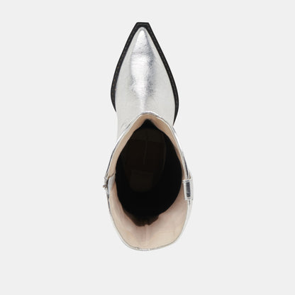 Ryland Extra Wide Calf Silver Boots - Dolce Vita