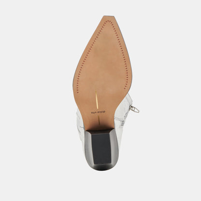 Ryland Extra Wide Calf Silver Boots - Dolce Vita