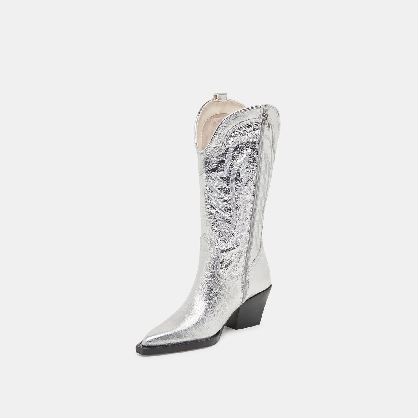 Ryland Extra Wide Calf Silver Boots - Dolce Vita
