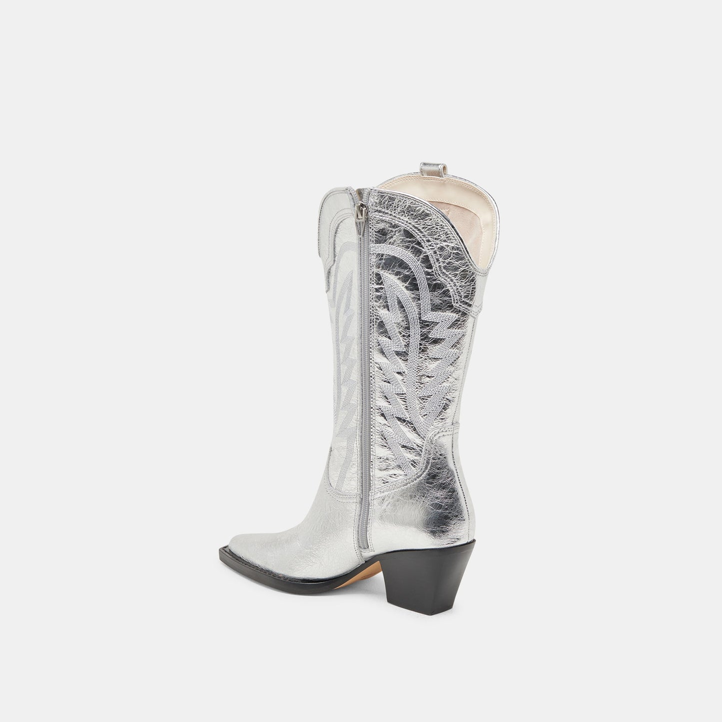 Ryland Extra Wide Calf Silver Boots - Dolce Vita