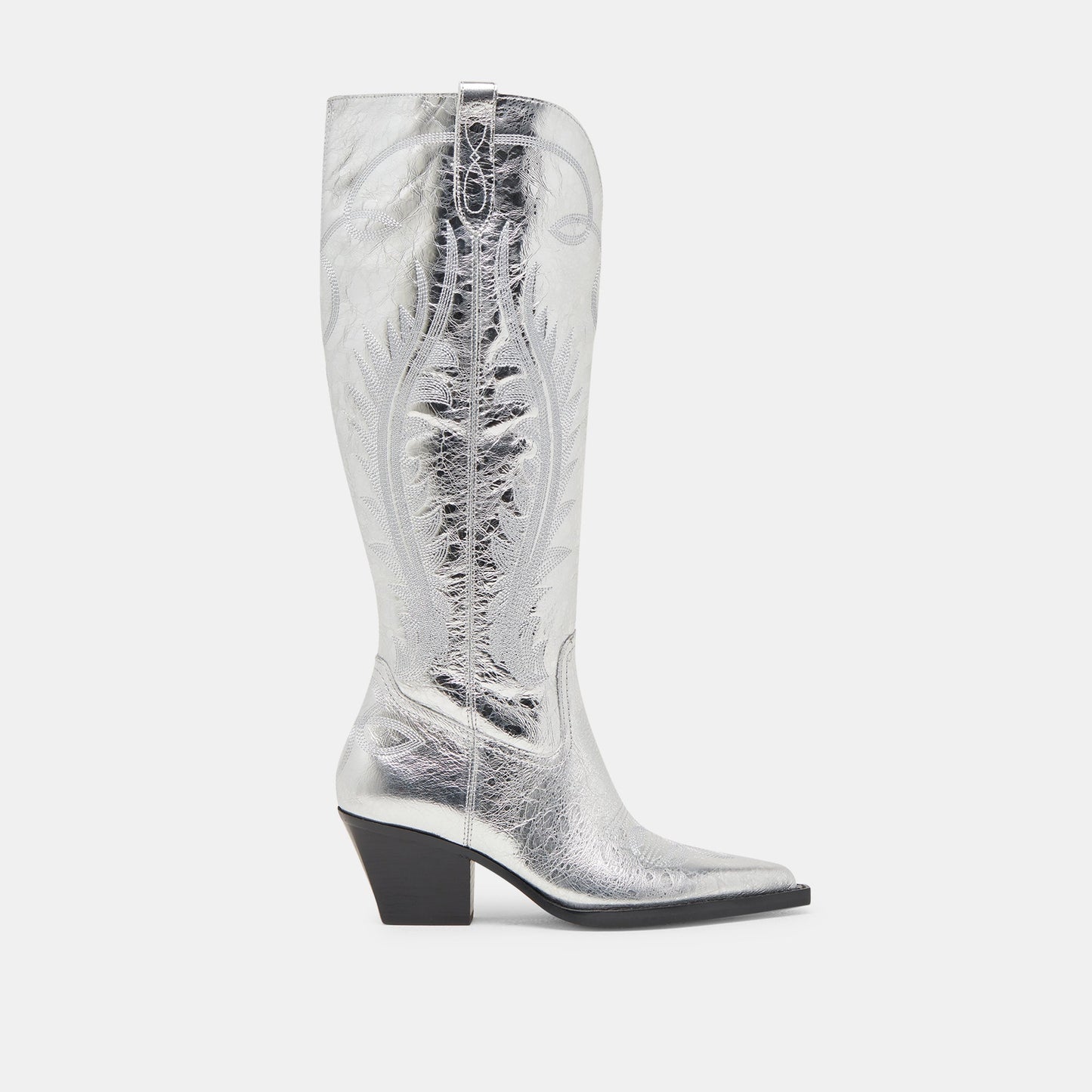 Ryatt Extra Wide Calf Silver Boots - Dolce Vita