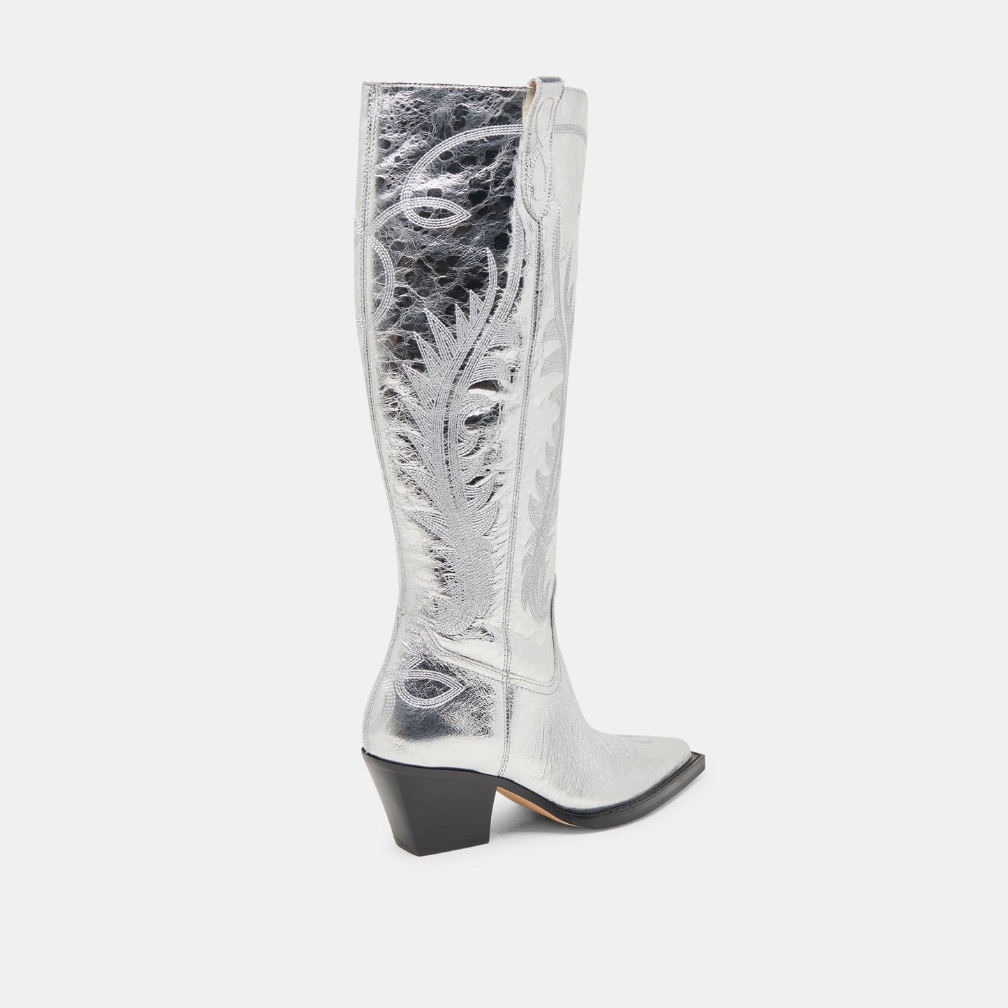 Ryatt Extra Wide Calf Silver Boots - Dolce Vita