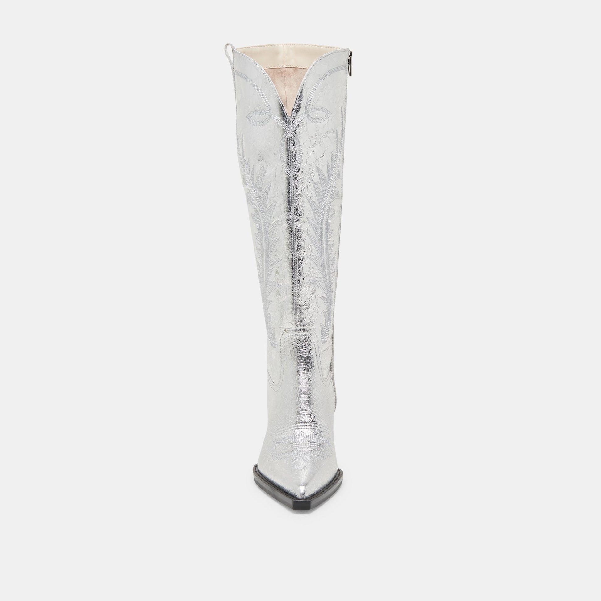 Ryatt Extra Wide Calf Silver Boots - Dolce Vita