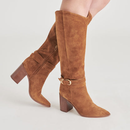 TYRONE BOOTS BROWN SUEDE - Dolce Vita