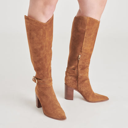 TYRONE BOOTS BROWN SUEDE - Dolce Vita