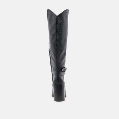 TYRONE BOOTS BLACK LEATHER - Dolce Vita