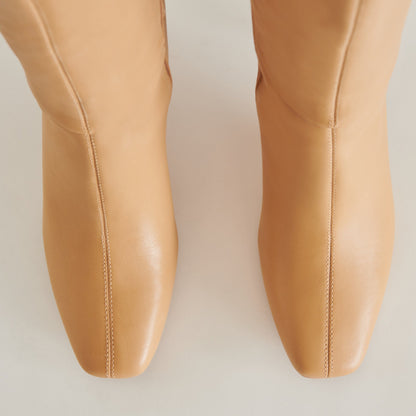 GYRA BOOTS TAN LEATHER - Dolce Vita