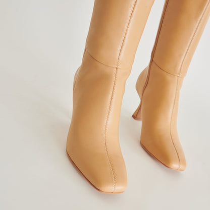 GYRA BOOTS TAN LEATHER - Dolce Vita