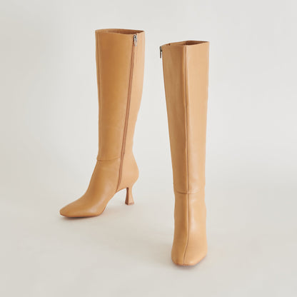 GYRA BOOTS TAN LEATHER - Dolce Vita