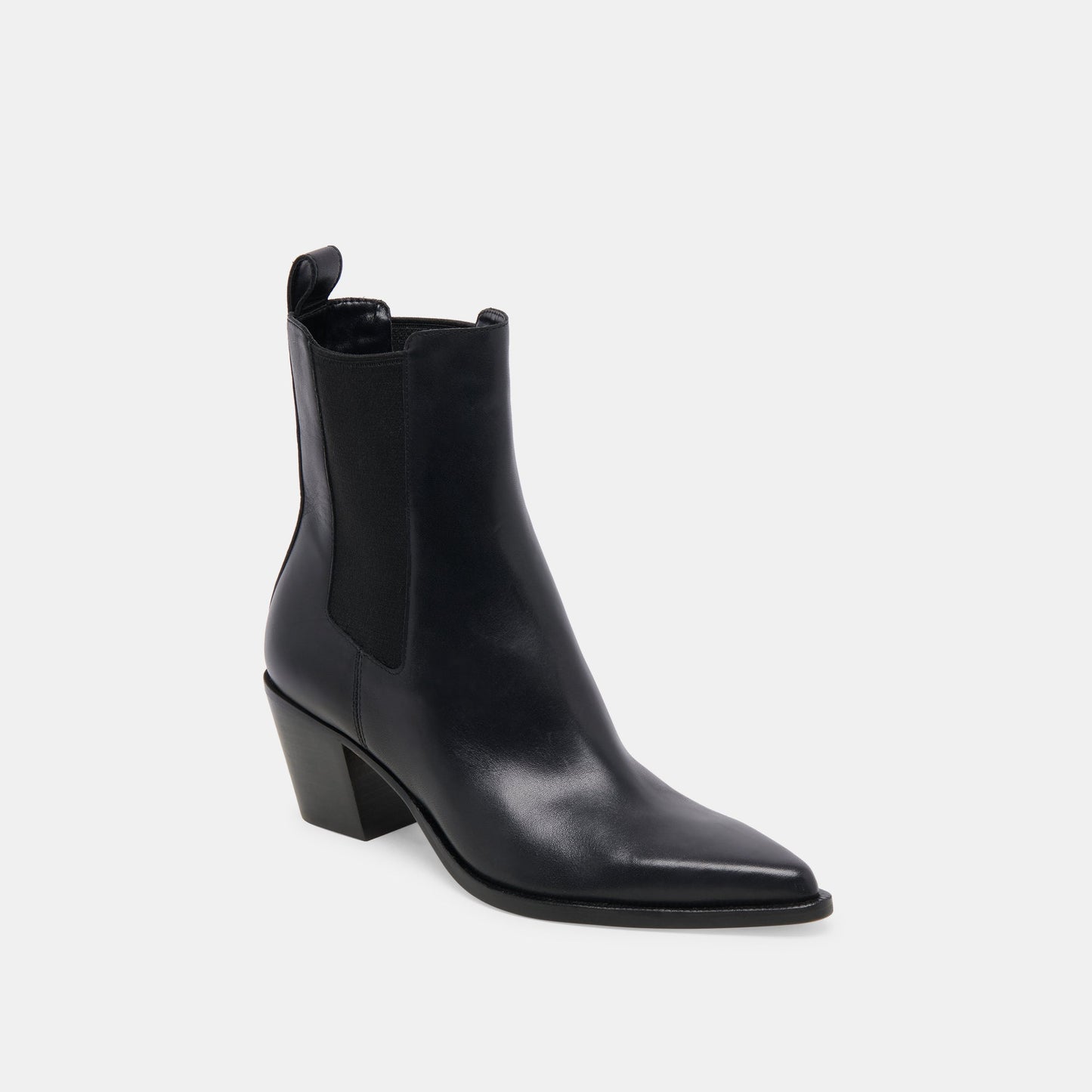 Shadie H2O Waterproof Black Leather Booties - Dolce Vita