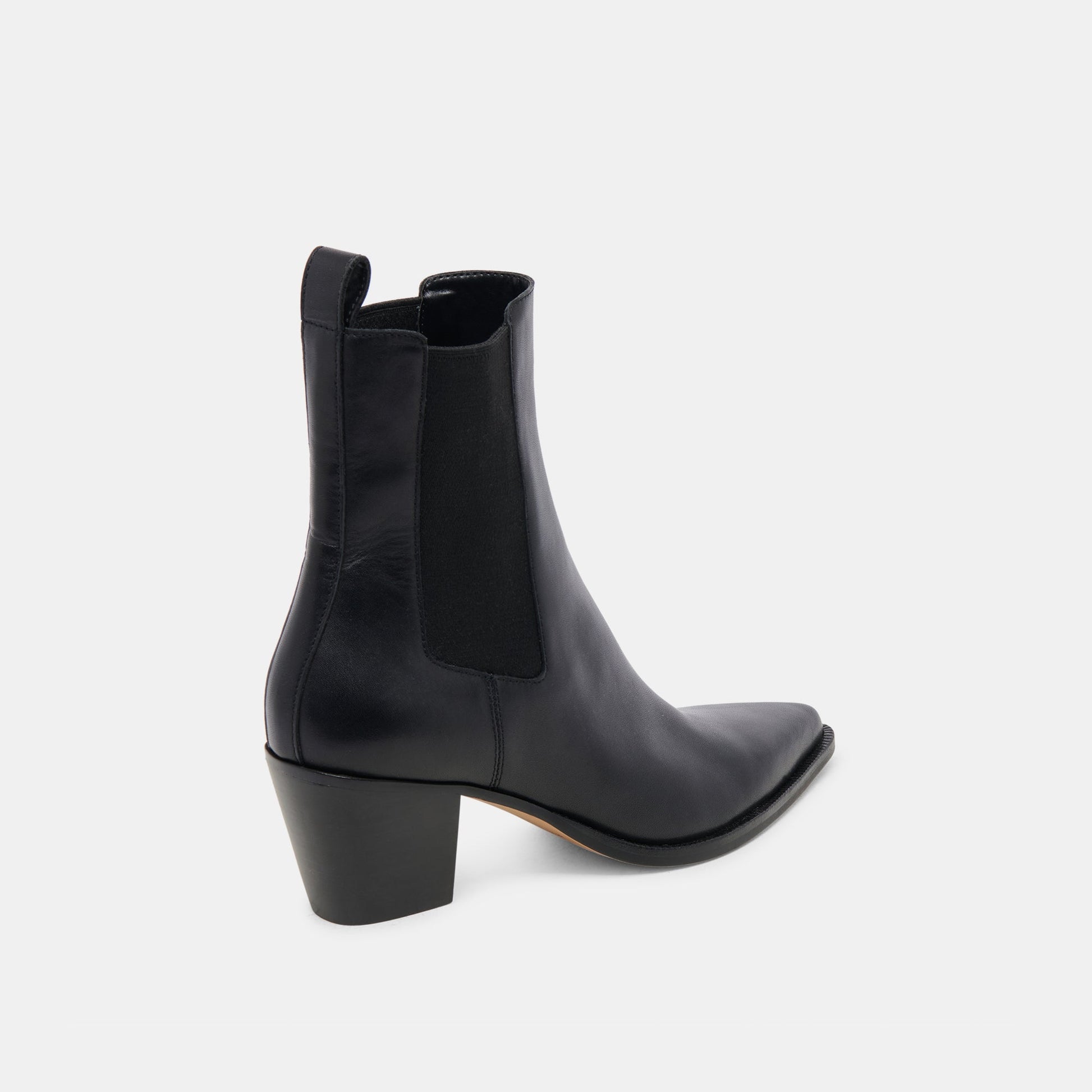 Shadie H2O Waterproof Black Leather Booties - Dolce Vita