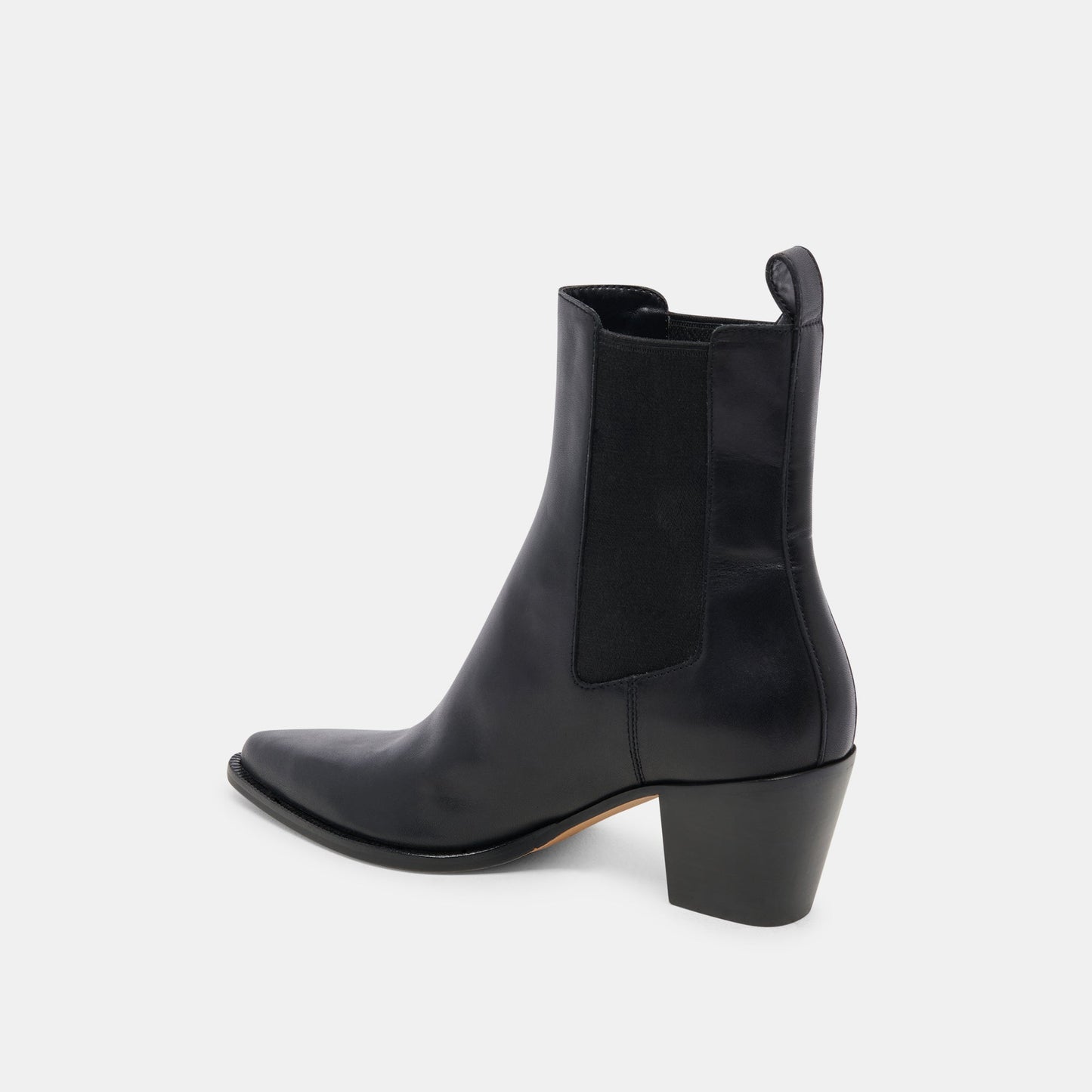 Shadie H2O Waterproof Black Leather Booties - Dolce Vita