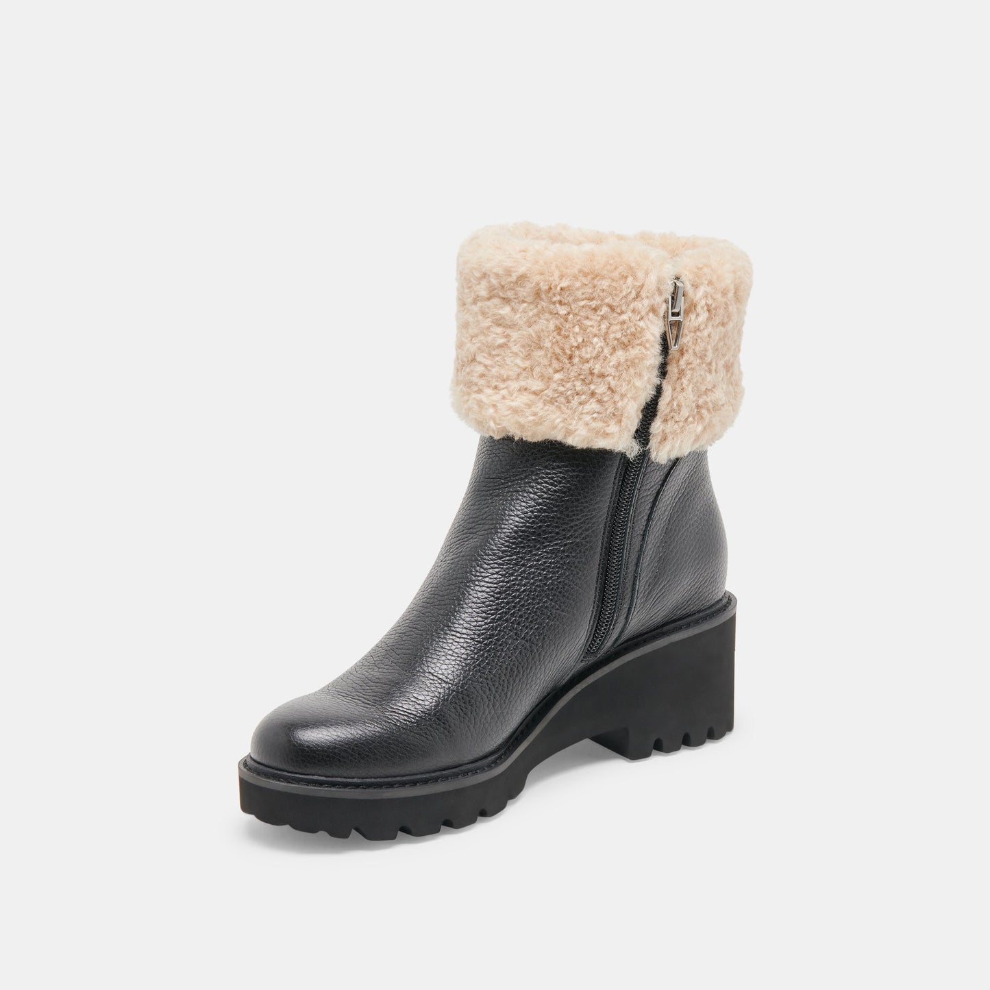 Hug H2O Waterproof Black Leather Boots - Dolce Vita