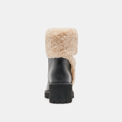 Hug H2O Waterproof Black Leather Boots - Dolce Vita