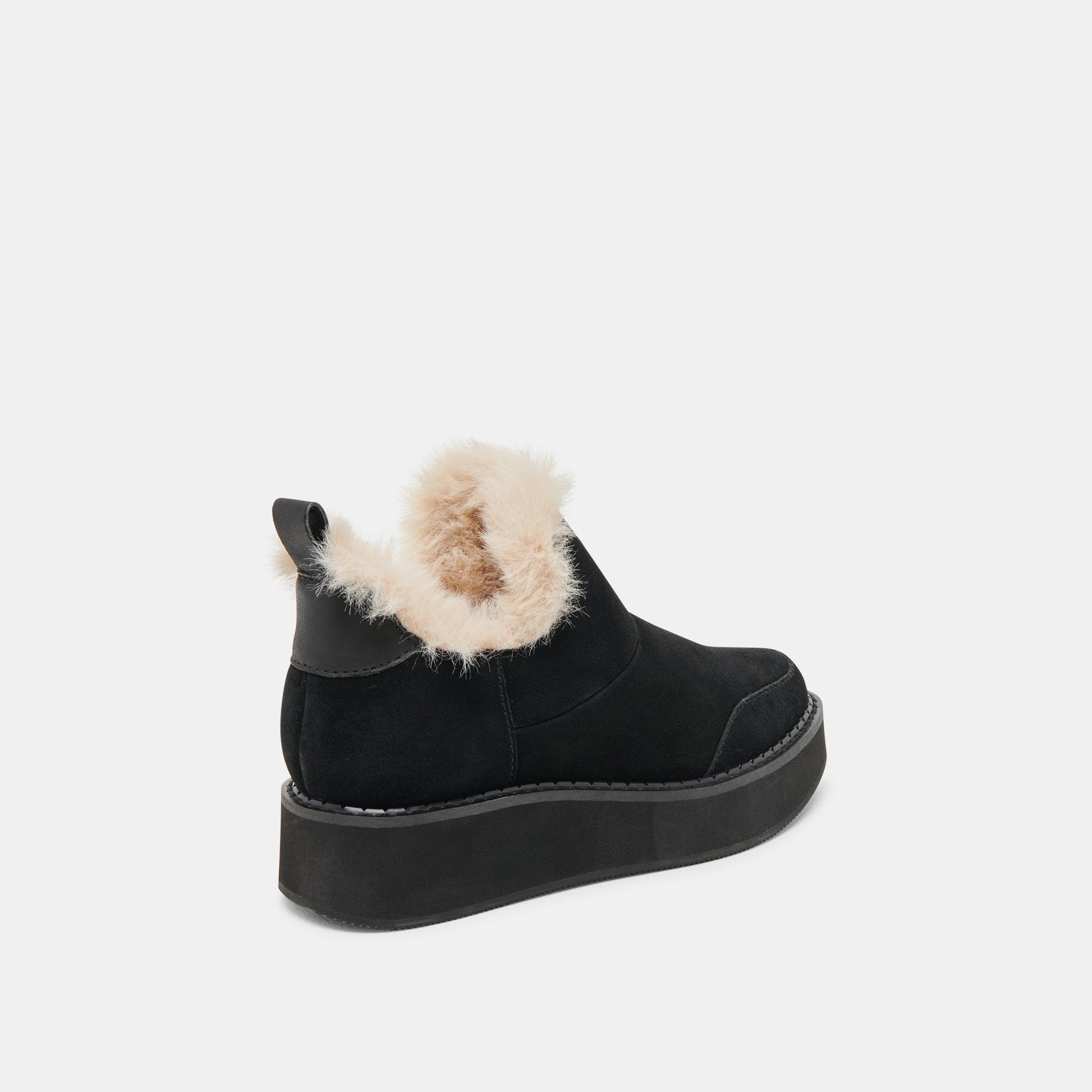 Ardy Plush H2O Waterproof Onyx Suede Booties - Dolce Vita