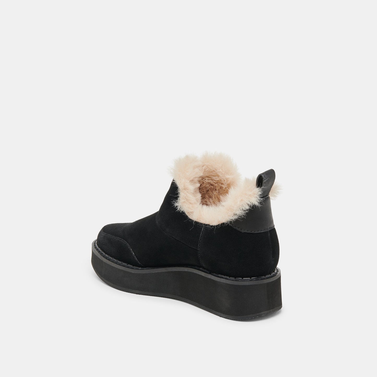 Ardy Plush H2O Waterproof Onyx Suede Booties - Dolce Vita