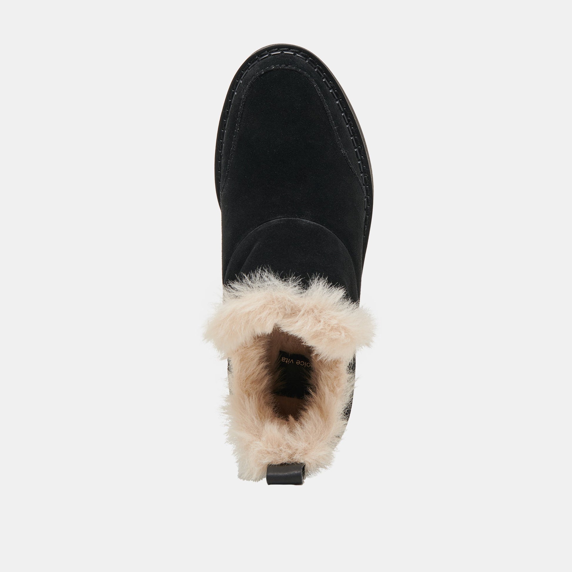 Ardy Plush H2O Waterproof Onyx Suede Booties - Dolce Vita