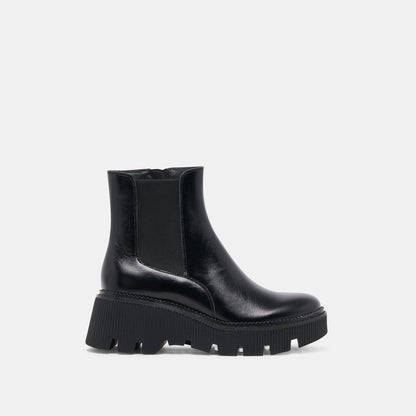 Emmet H2O Waterproof Midnight Crinkle Patent Wide Boots - Dolce Vita