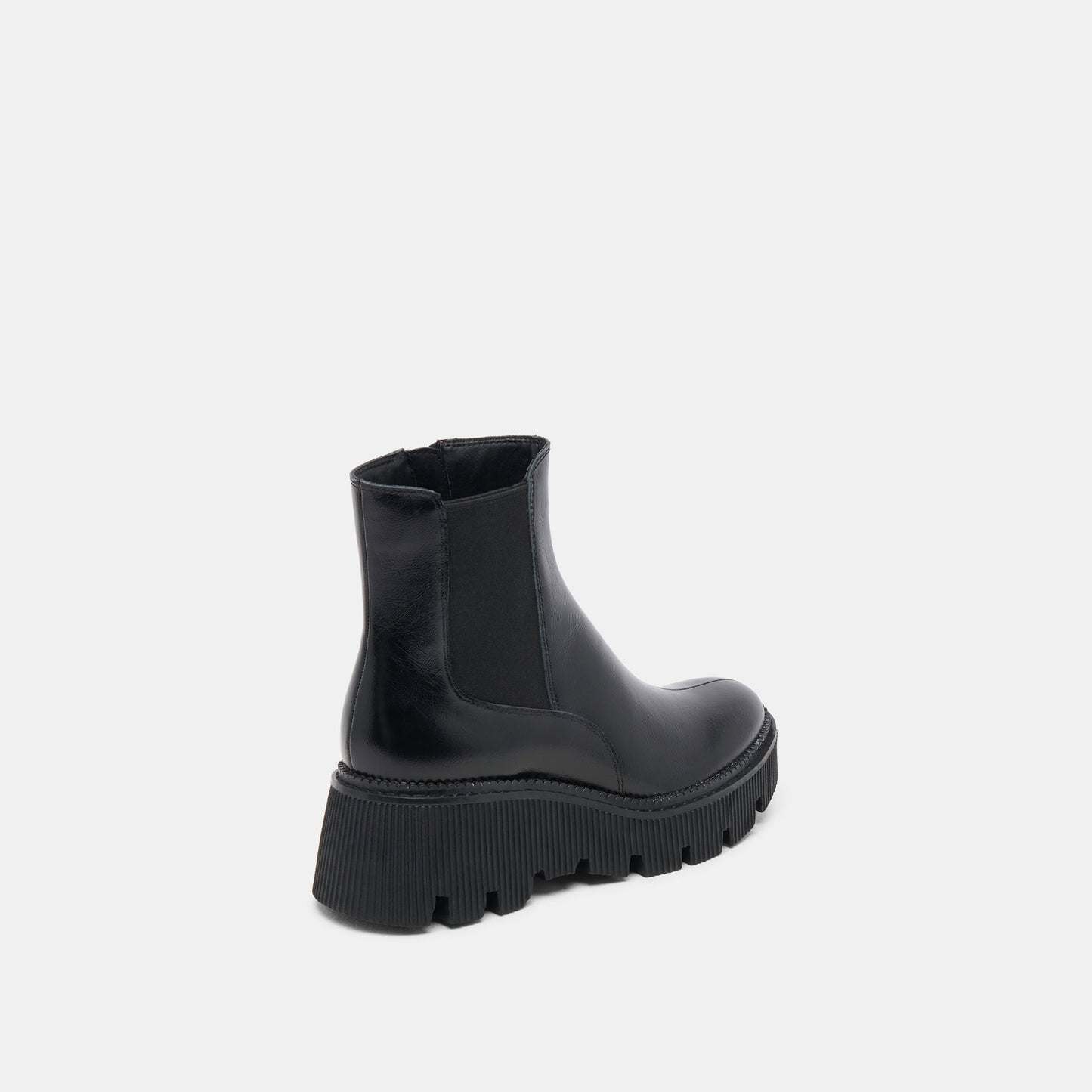 Emmet H2O Waterproof Midnight Crinkle Patent Wide Boots - Dolce Vita