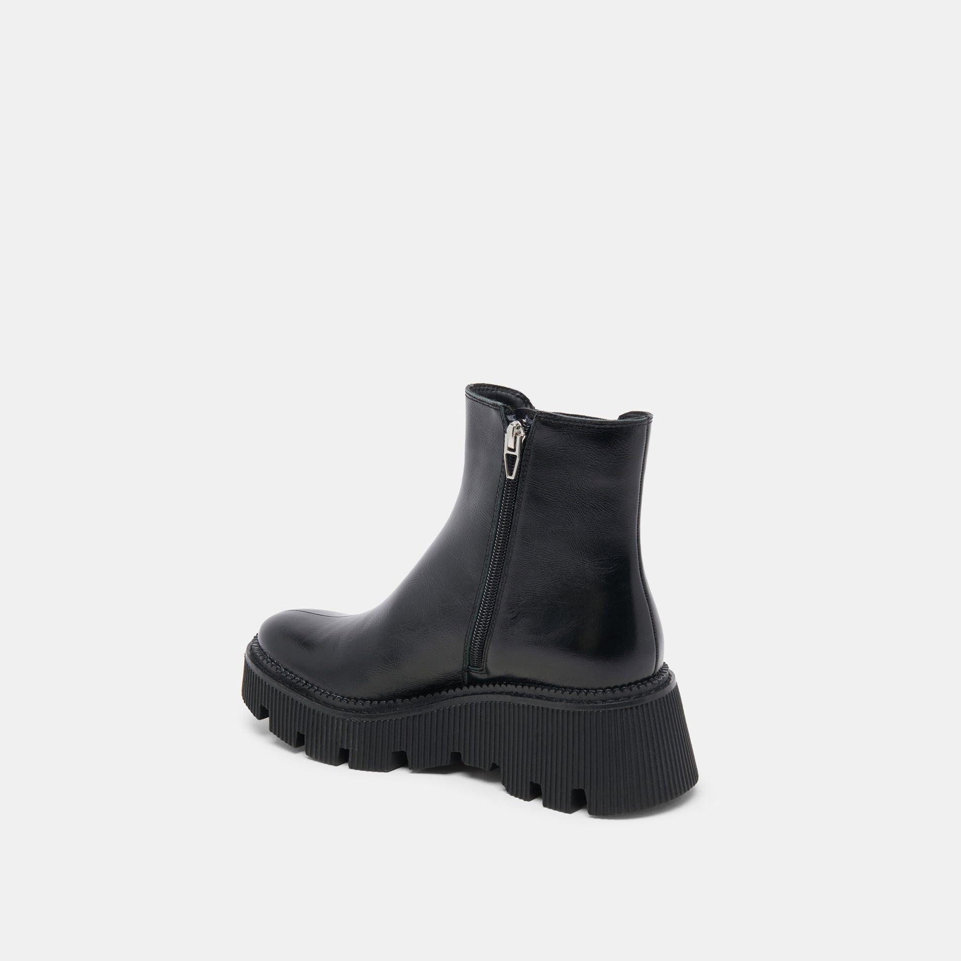 Emmet H2O Waterproof Midnight Crinkle Patent Wide Boots - Dolce Vita