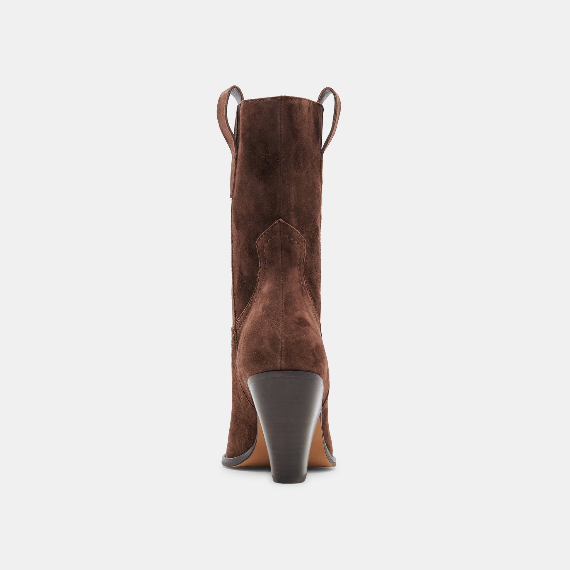 JESSEY BOOTS DK BROWN SUEDE - Dolce Vita