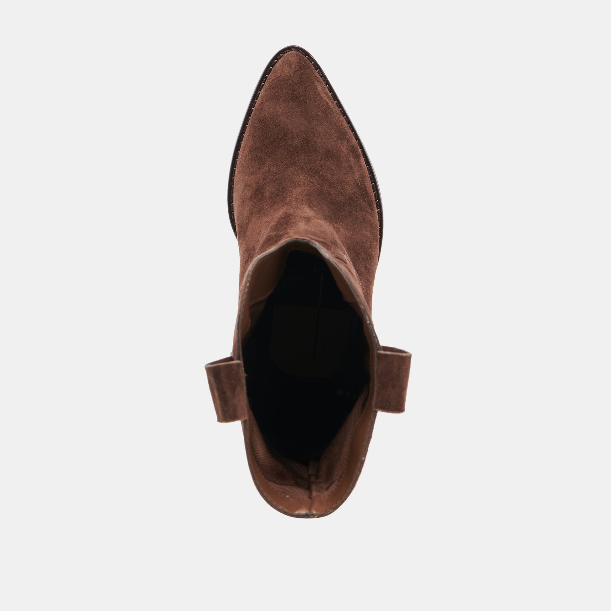 JESSEY BOOTS DK BROWN SUEDE - Dolce Vita