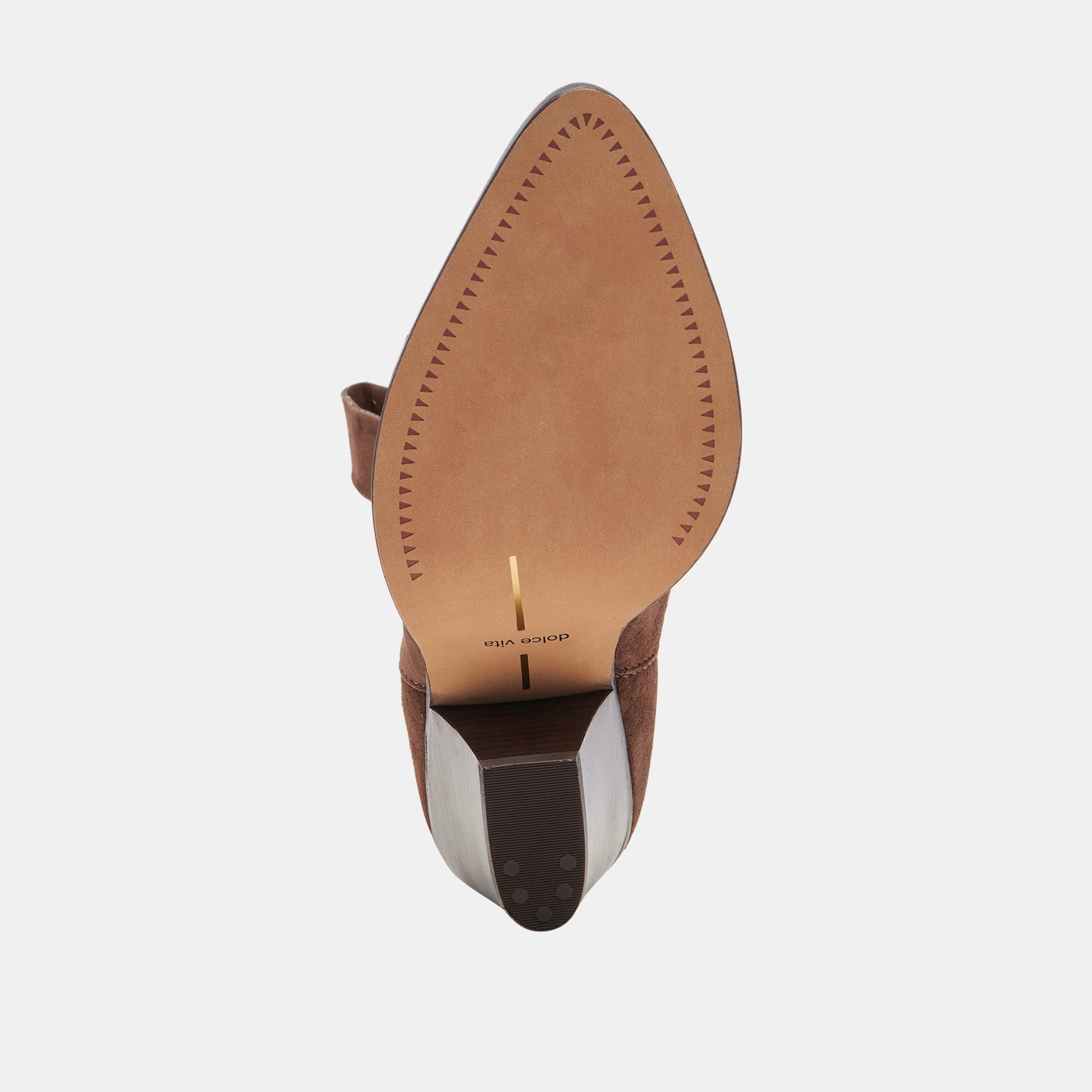 JESSEY BOOTS DK BROWN SUEDE - Dolce Vita