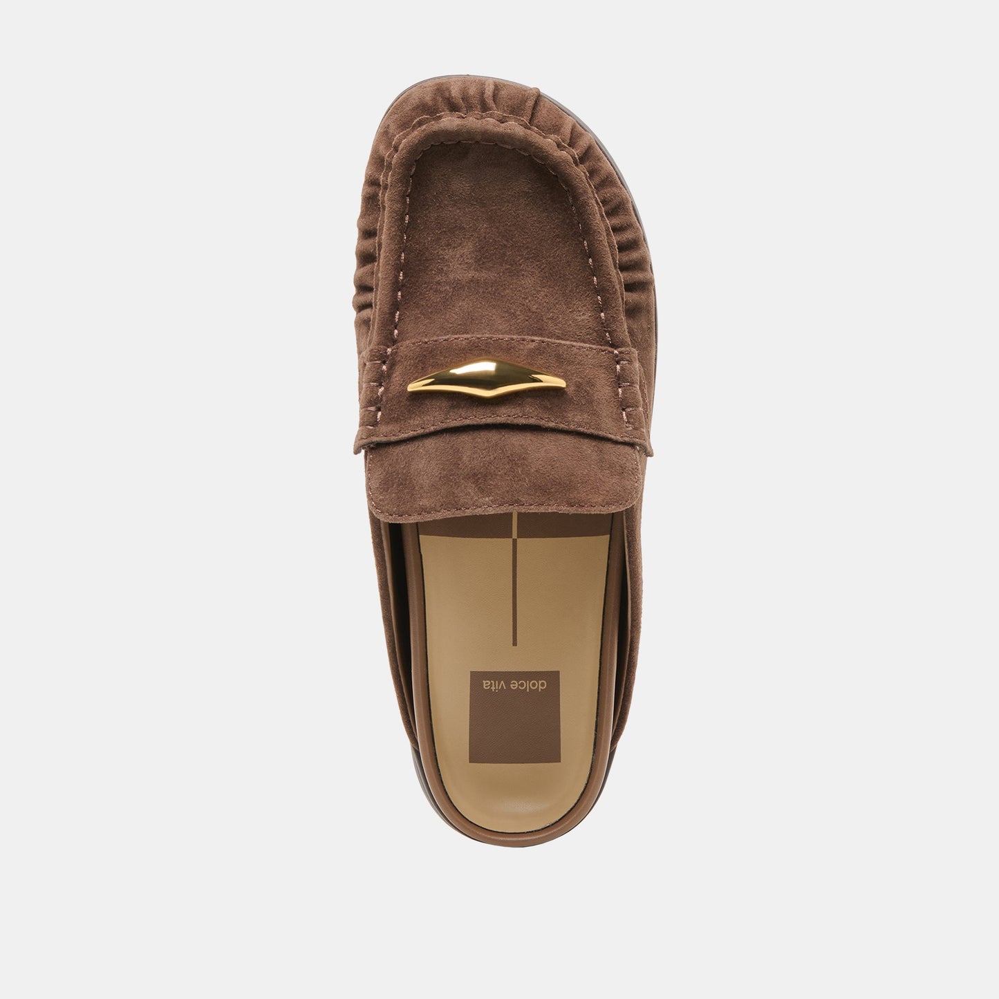 Jodero Dk Brown Suede Flats - Dolce Vita