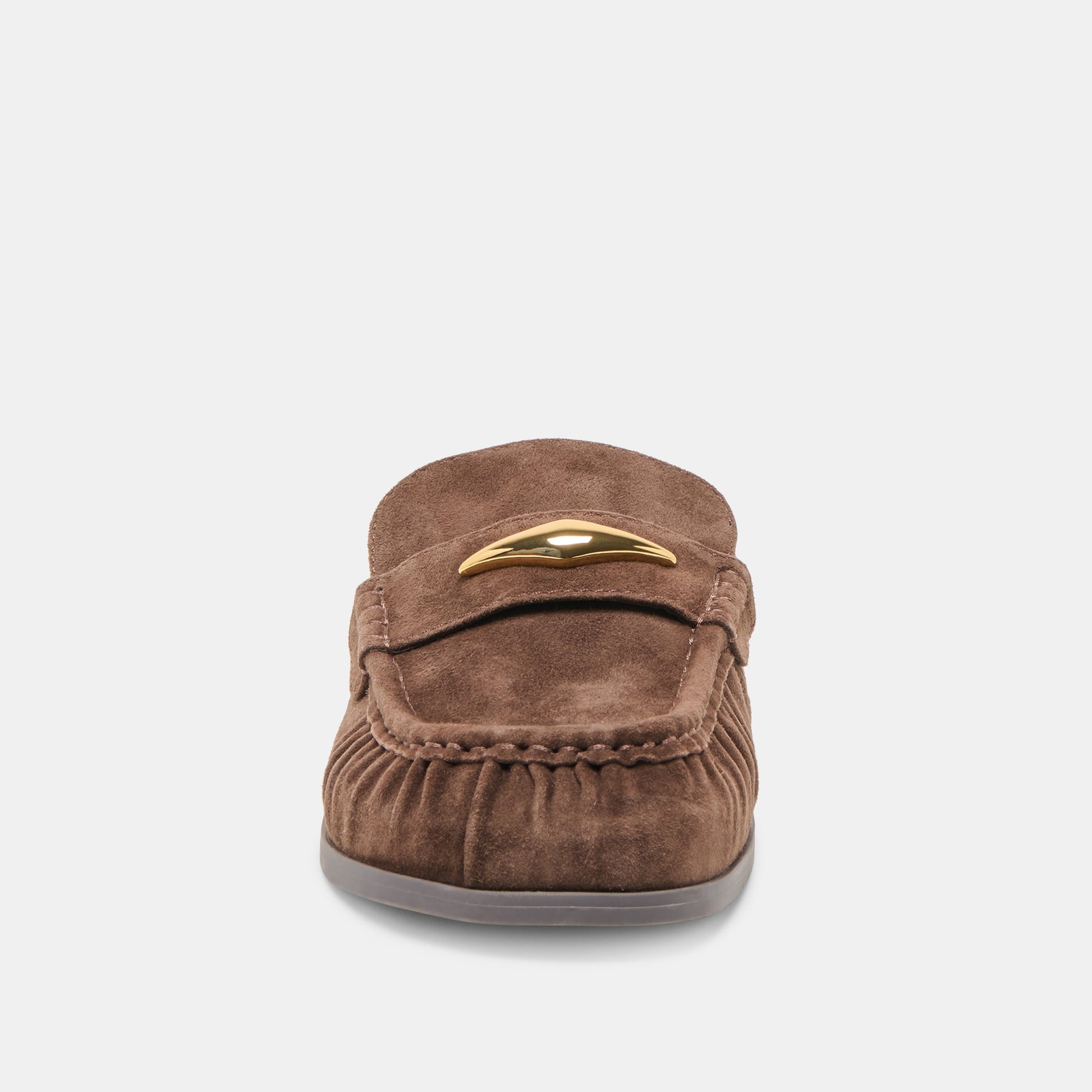 Jodero Dk Brown Suede Flats - Dolce Vita