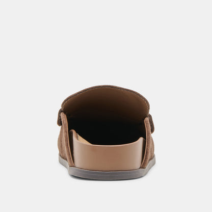 Jodero Dk Brown Suede Flats - Dolce Vita