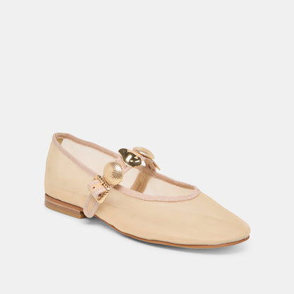 Relan French Vanilla Mesh Ballet Flats - Dolce Vita