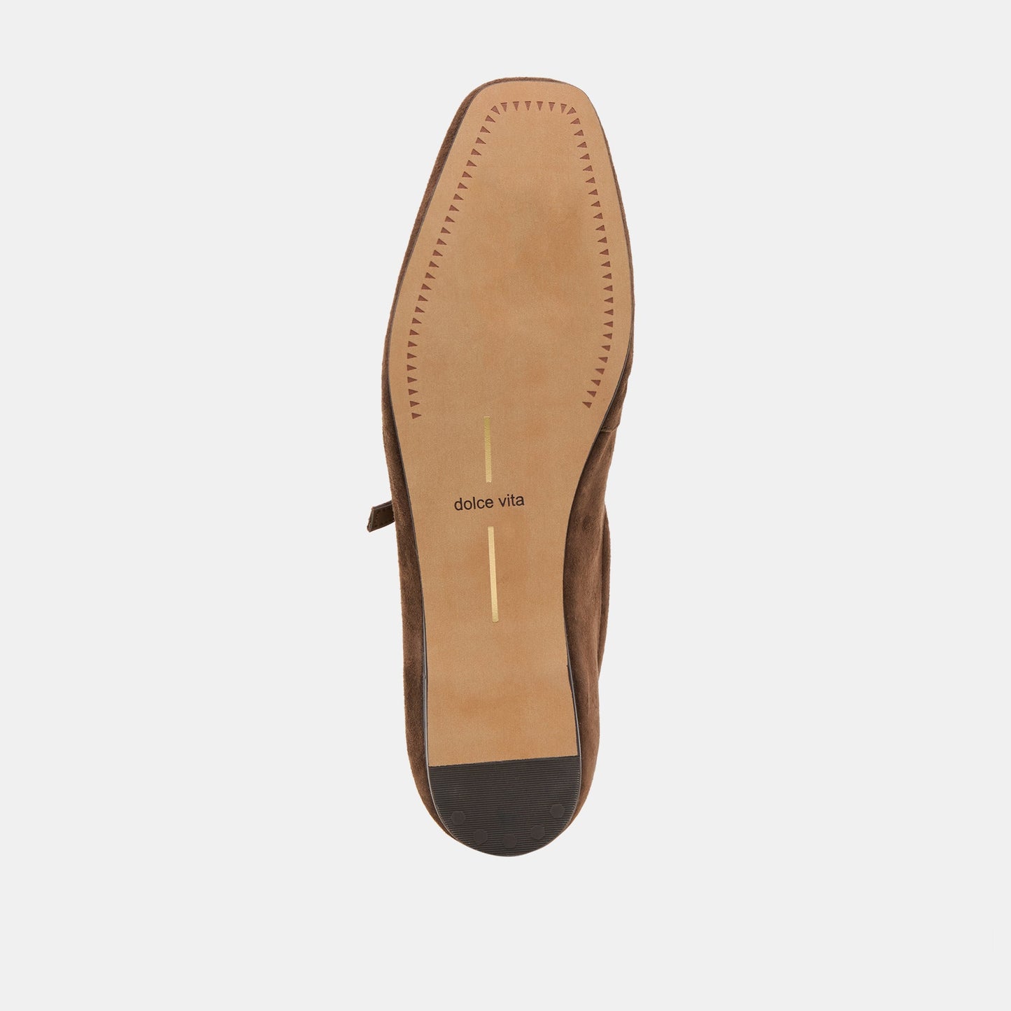 Reyes Dk Brown Suede Ballet Flats - Dolce Vita