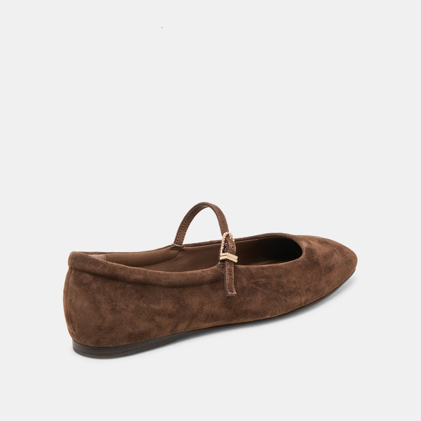 Reyes Dk Brown Suede Ballet Flats - Dolce Vita