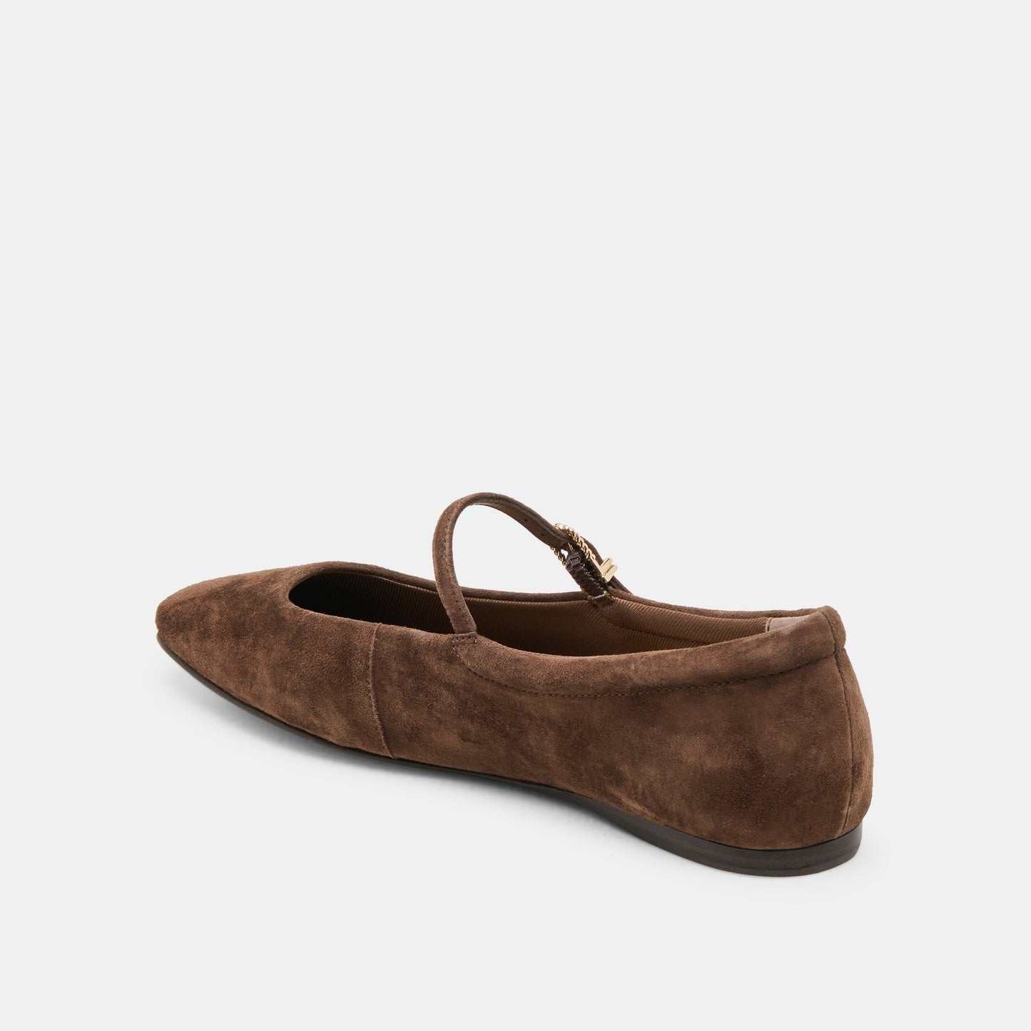 Reyes Dk Brown Suede Ballet Flats - Dolce Vita