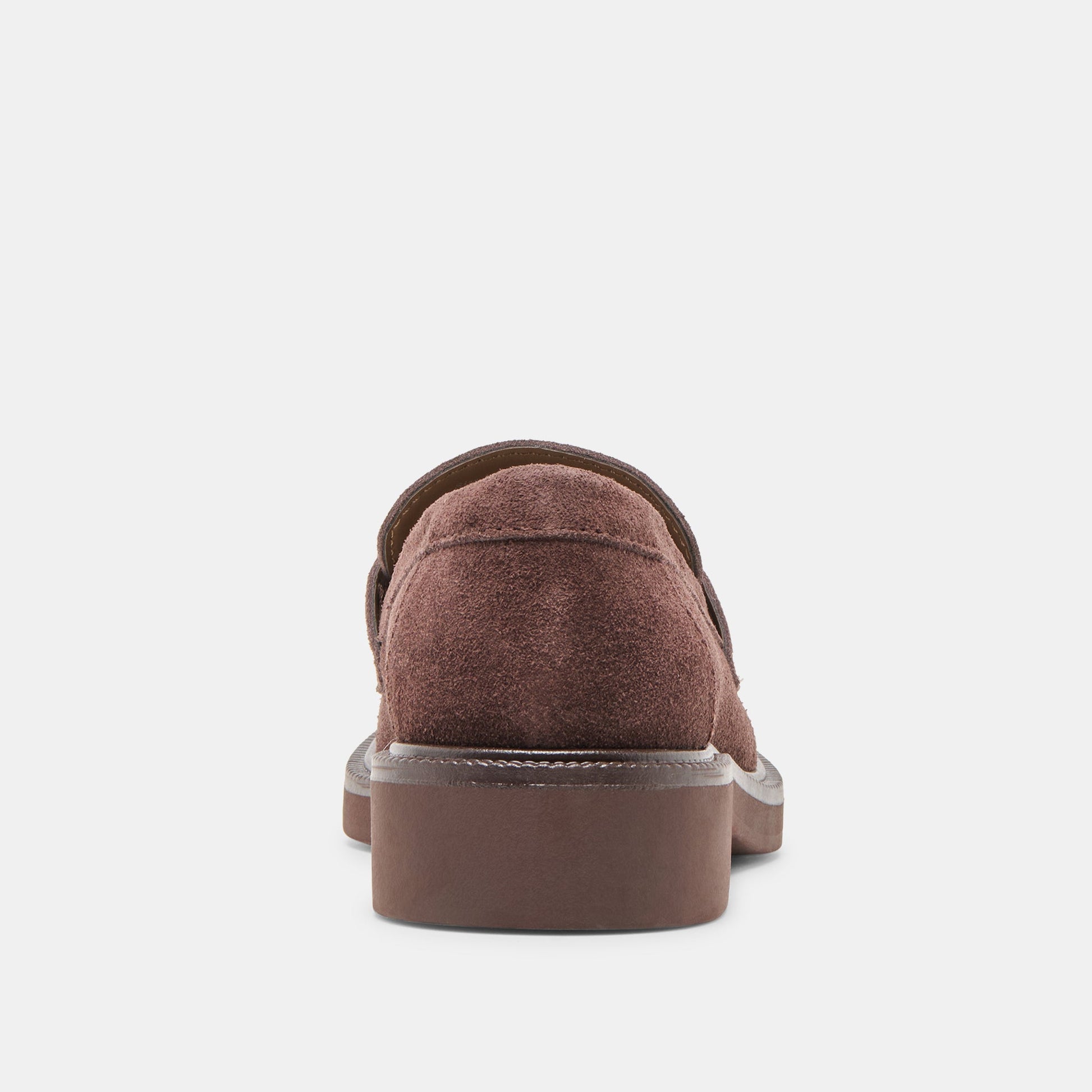 Tiggy Mahogany Suede Loafers - Dolce Vita