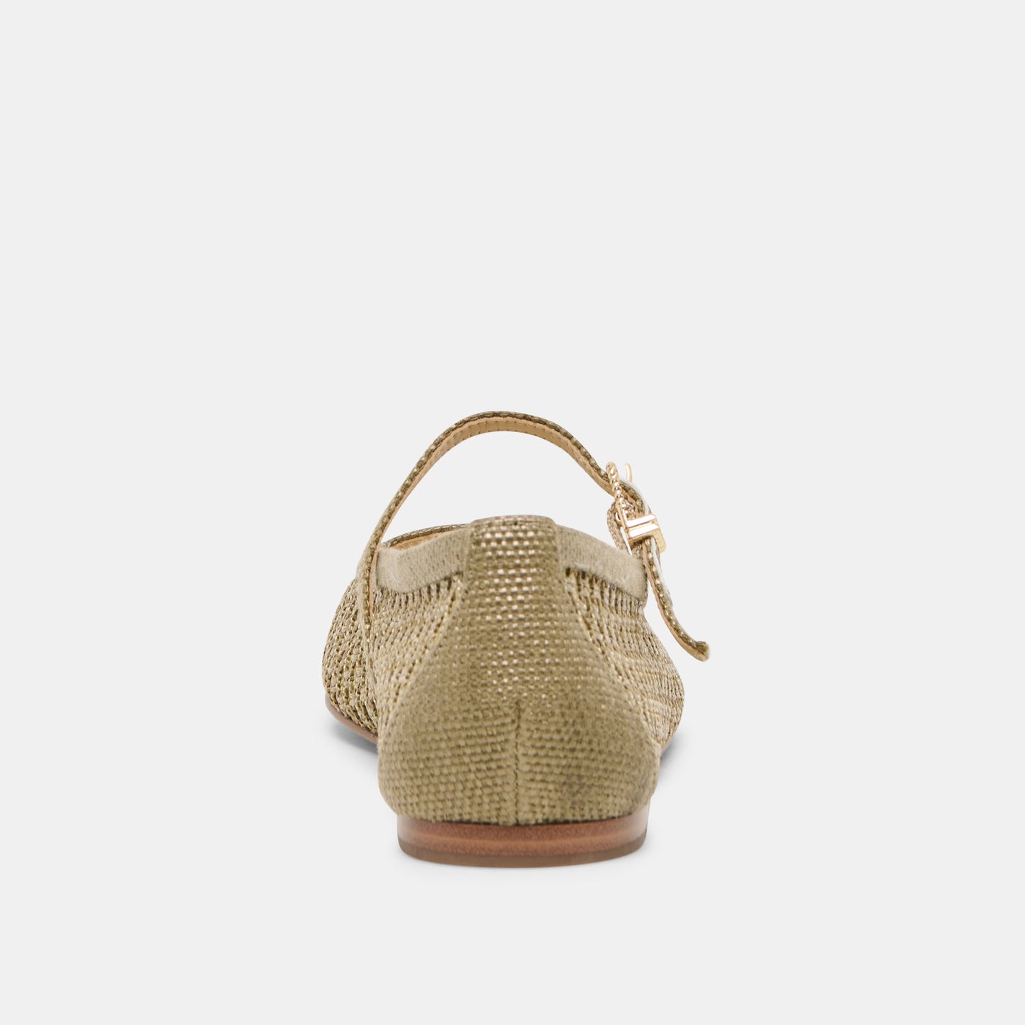 Reyes Olive Woven Raffia Ballet Flats - Dolce Vita