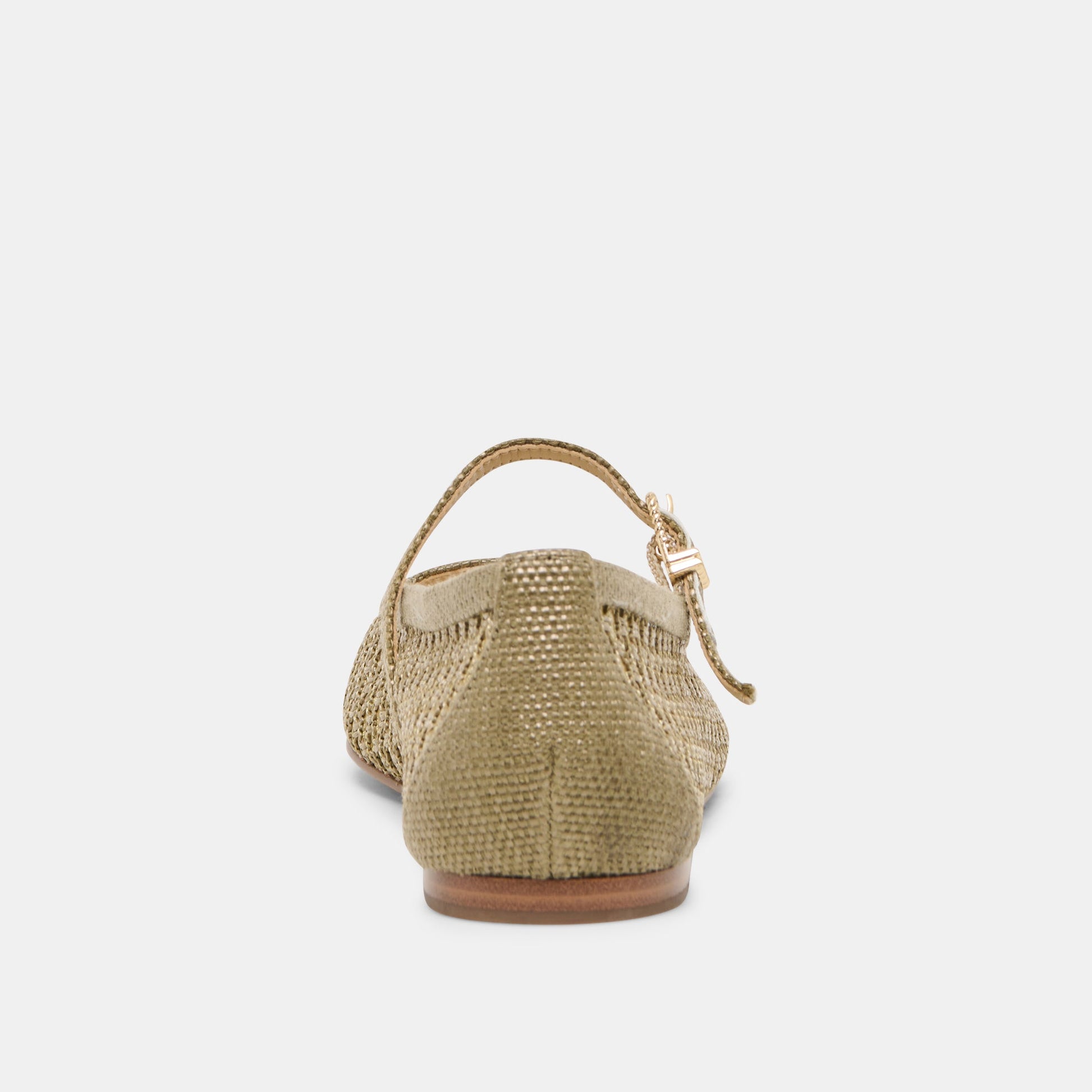 Reyes Olive Woven Raffia Ballet Flats - Dolce Vita