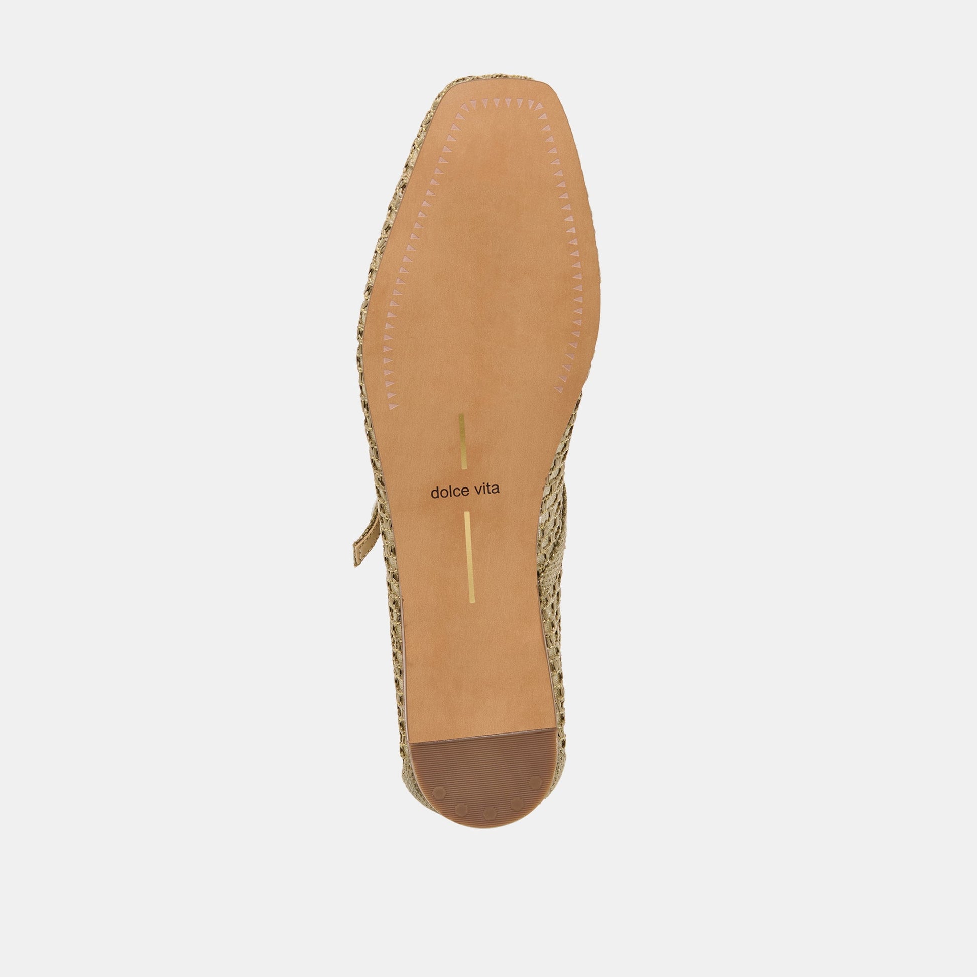 Reyes Olive Woven Raffia Ballet Flats - Dolce Vita