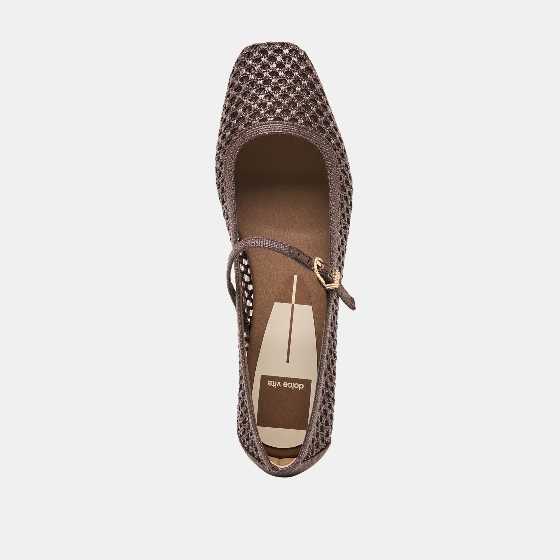 Reyes Chocolate Woven Raffia Ballet Flats - Dolce Vita