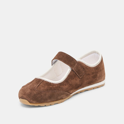 Sofya Dk Brown Suede Sneakers - Dolce Vita