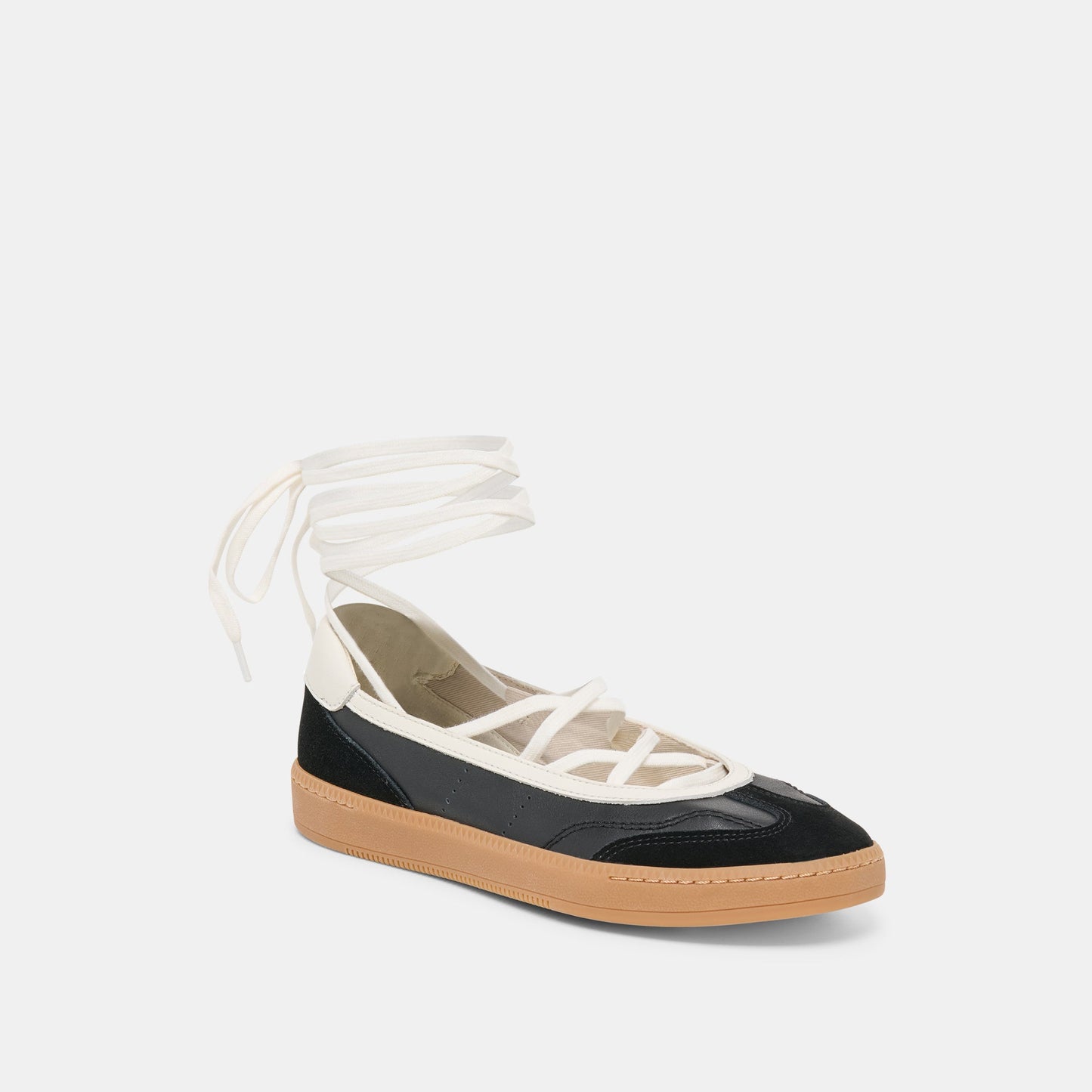 Nyomie Black Leather Sneakers - Dolce Vita