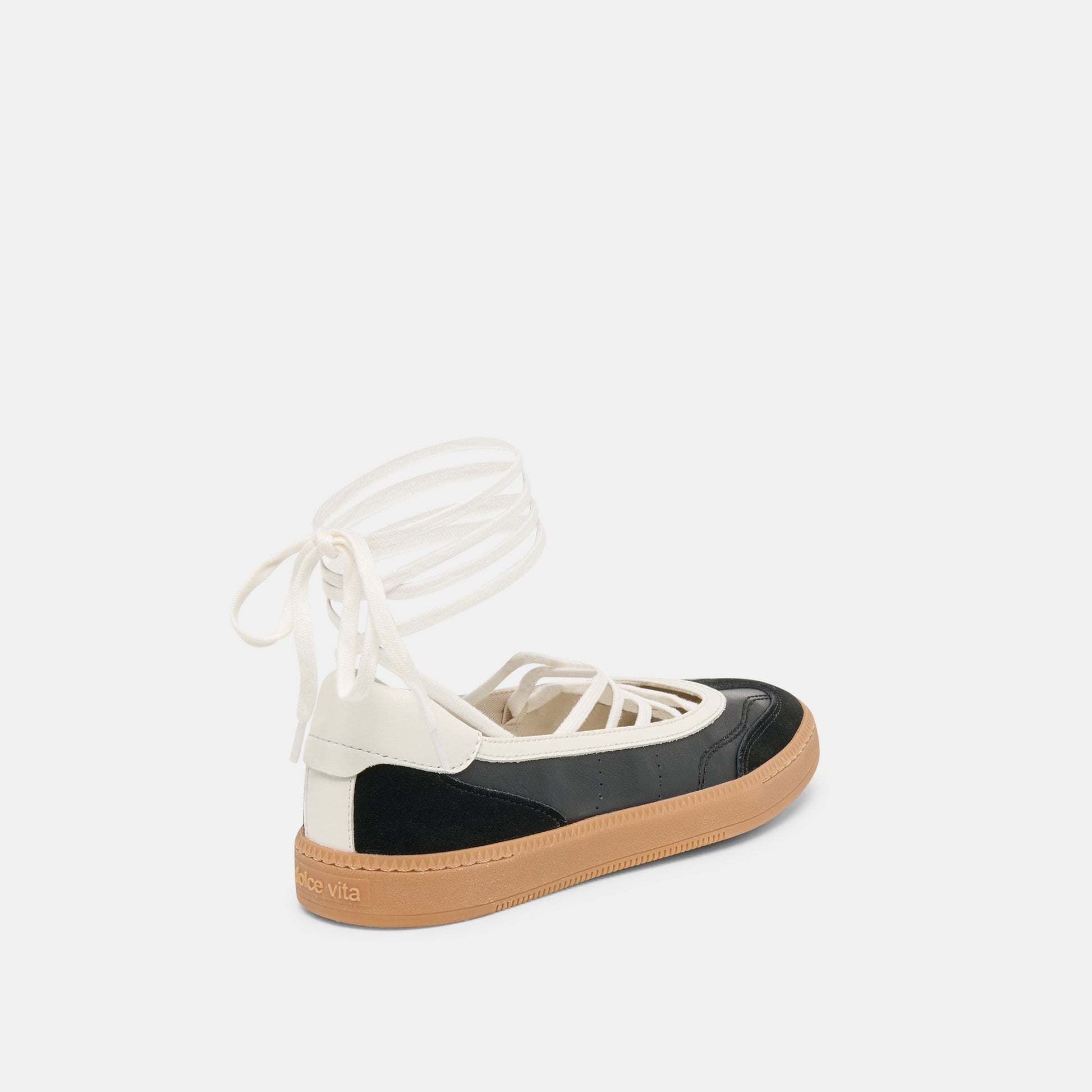 Nyomie Black Leather Sneakers - Dolce Vita