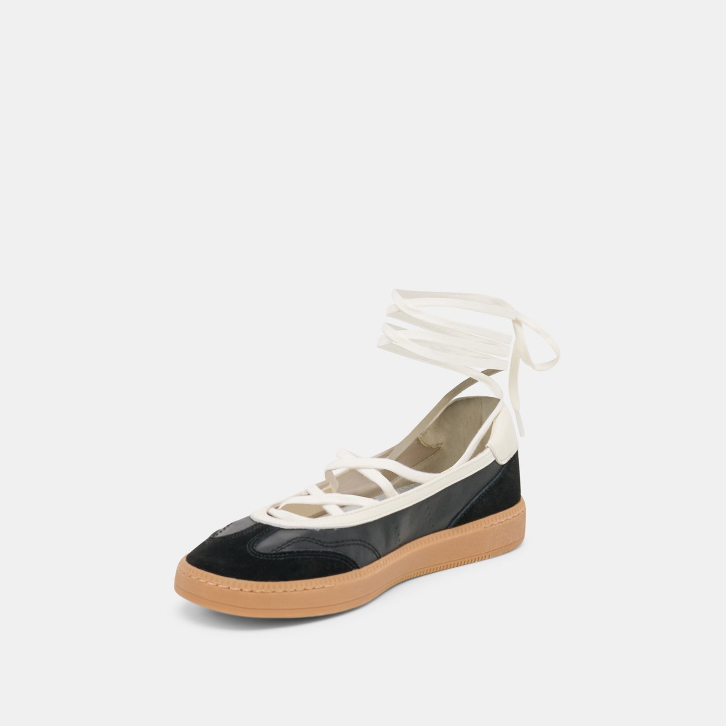 Nyomie Black Leather Sneakers - Dolce Vita