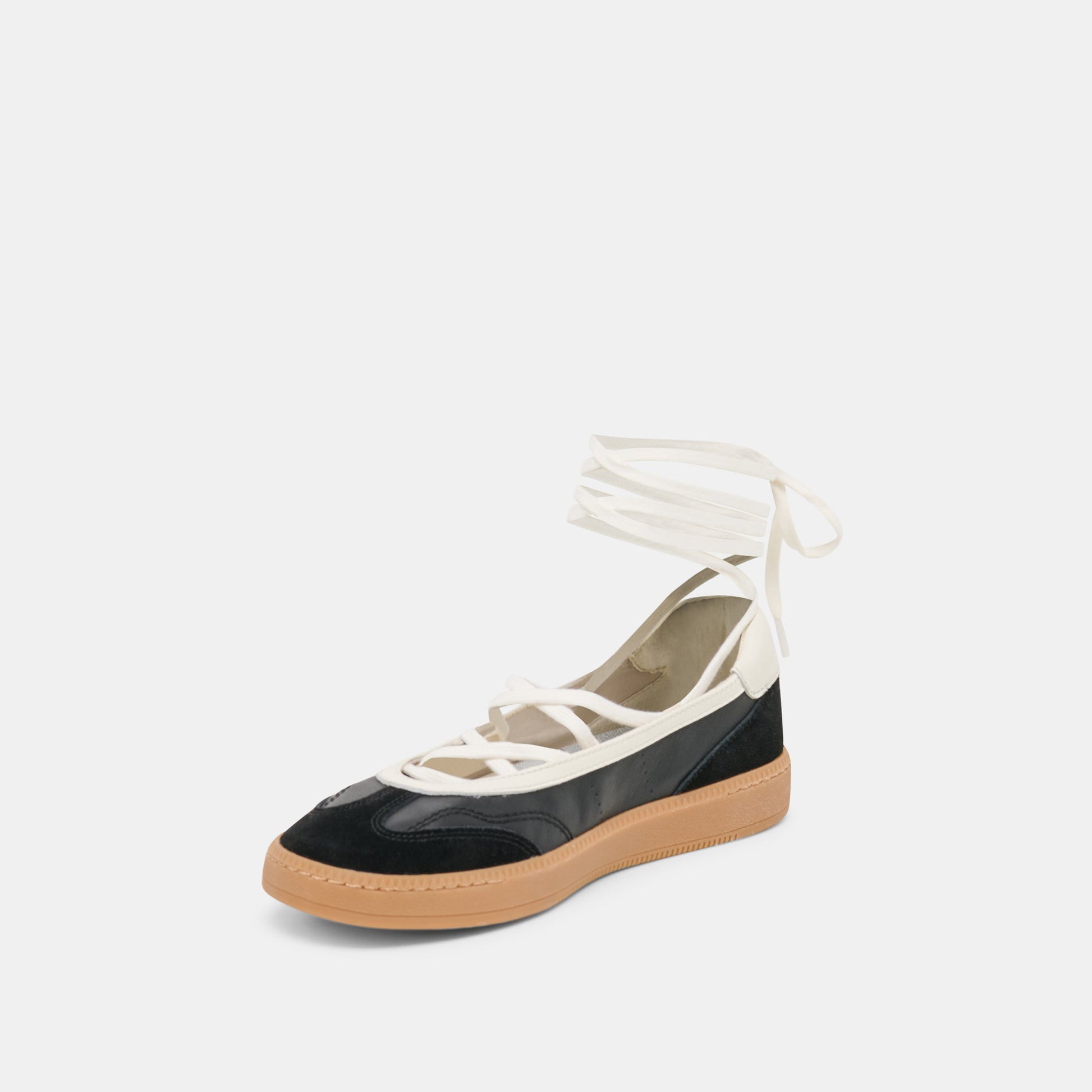 Nyomie Black Leather Sneakers - Dolce Vita