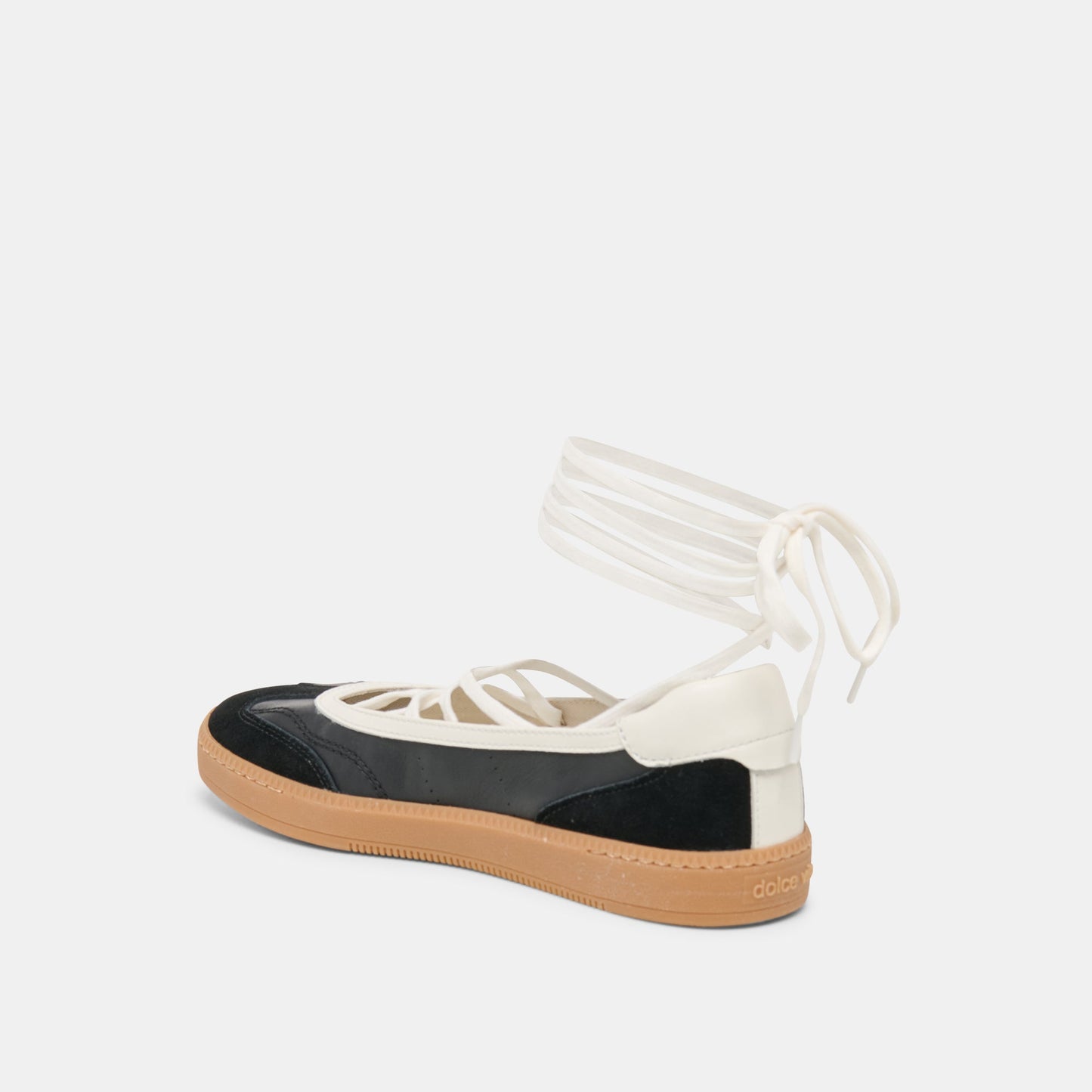 Nyomie Black Leather Sneakers - Dolce Vita