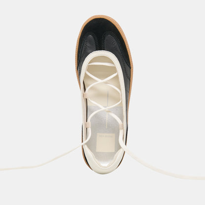 Nyomie Black Leather Sneakers - Dolce Vita