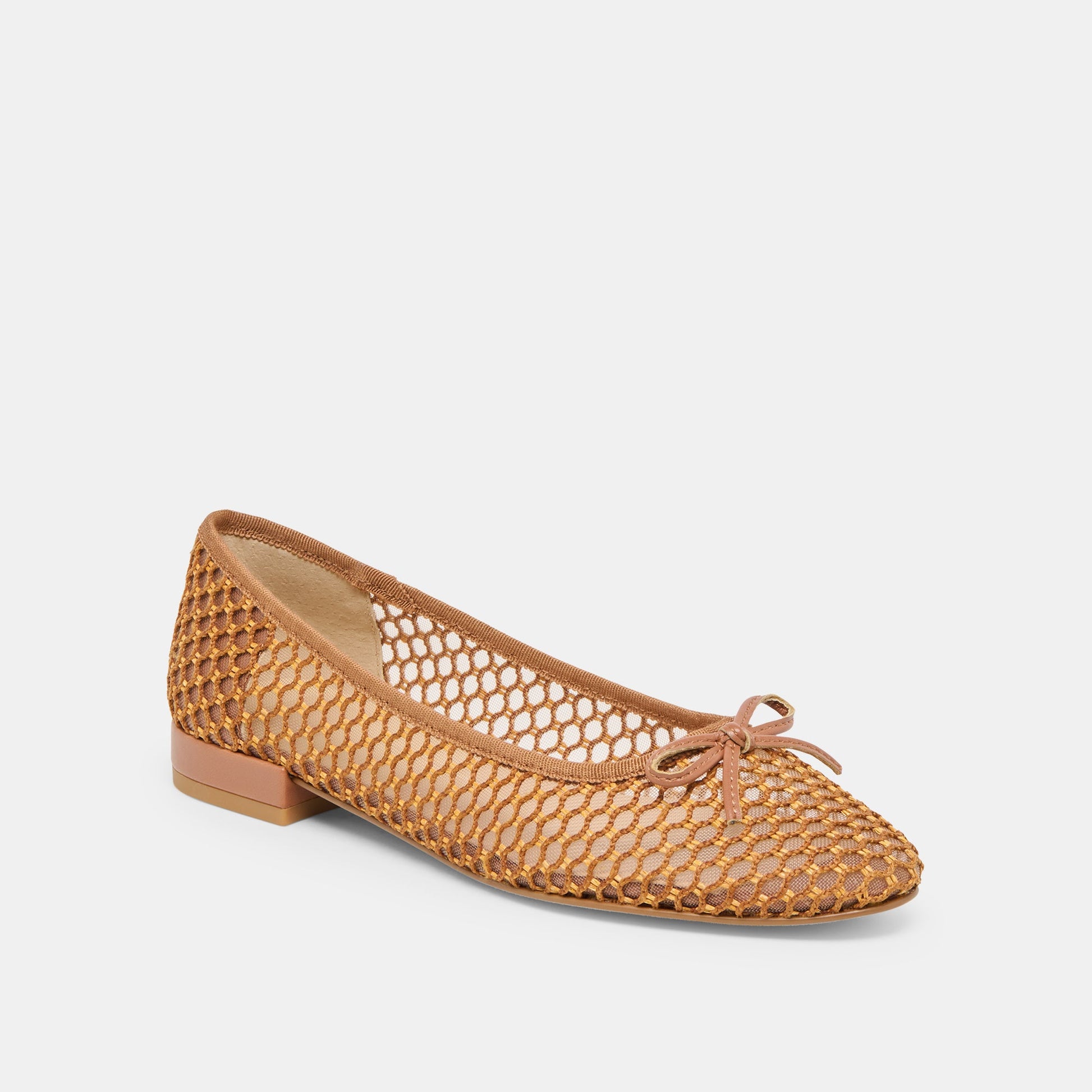 Ulicia Coral Woven Mesh Ballet Flats - Dolce Vita