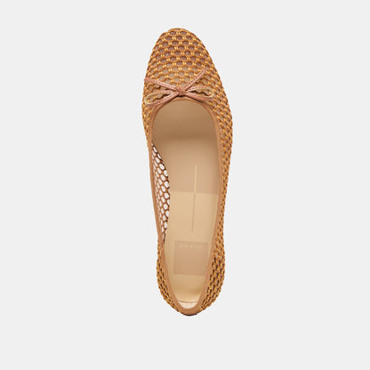 Ulicia Coral Woven Mesh Ballet Flats - Dolce Vita