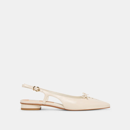 Owana Off White Leather Flats - Dolce Vita